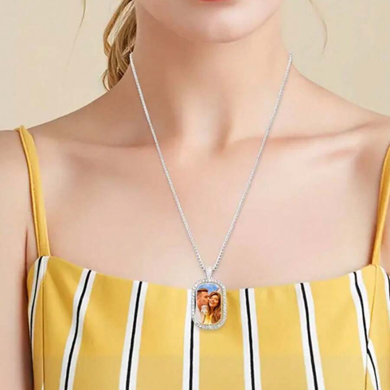 Pet Portrait Custom - Custom Photo Pendant Necklace, Personalised Custom,