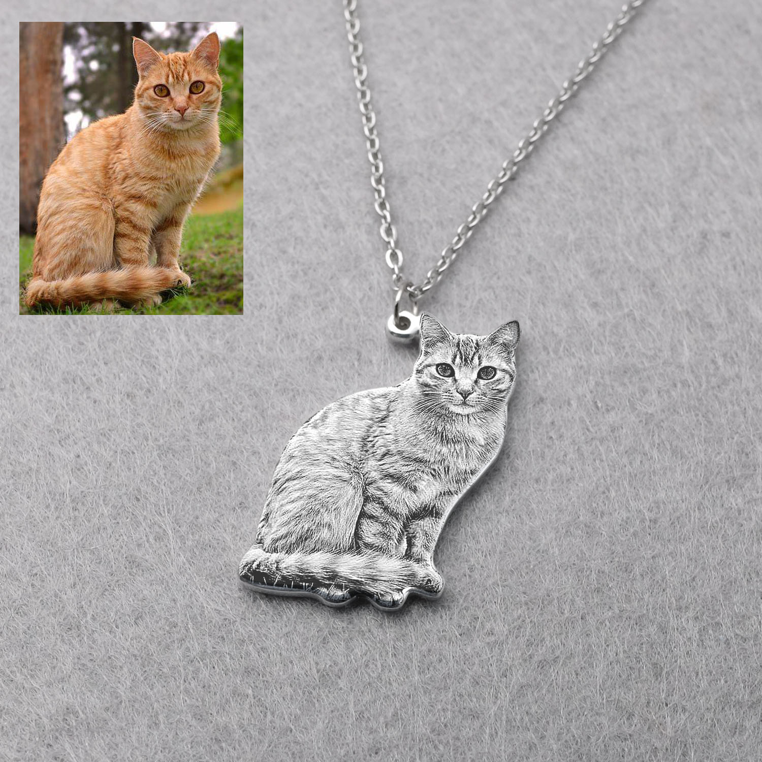 Personalized Pet Picture Neckl - огляд і ціна Pet Portrait Custom