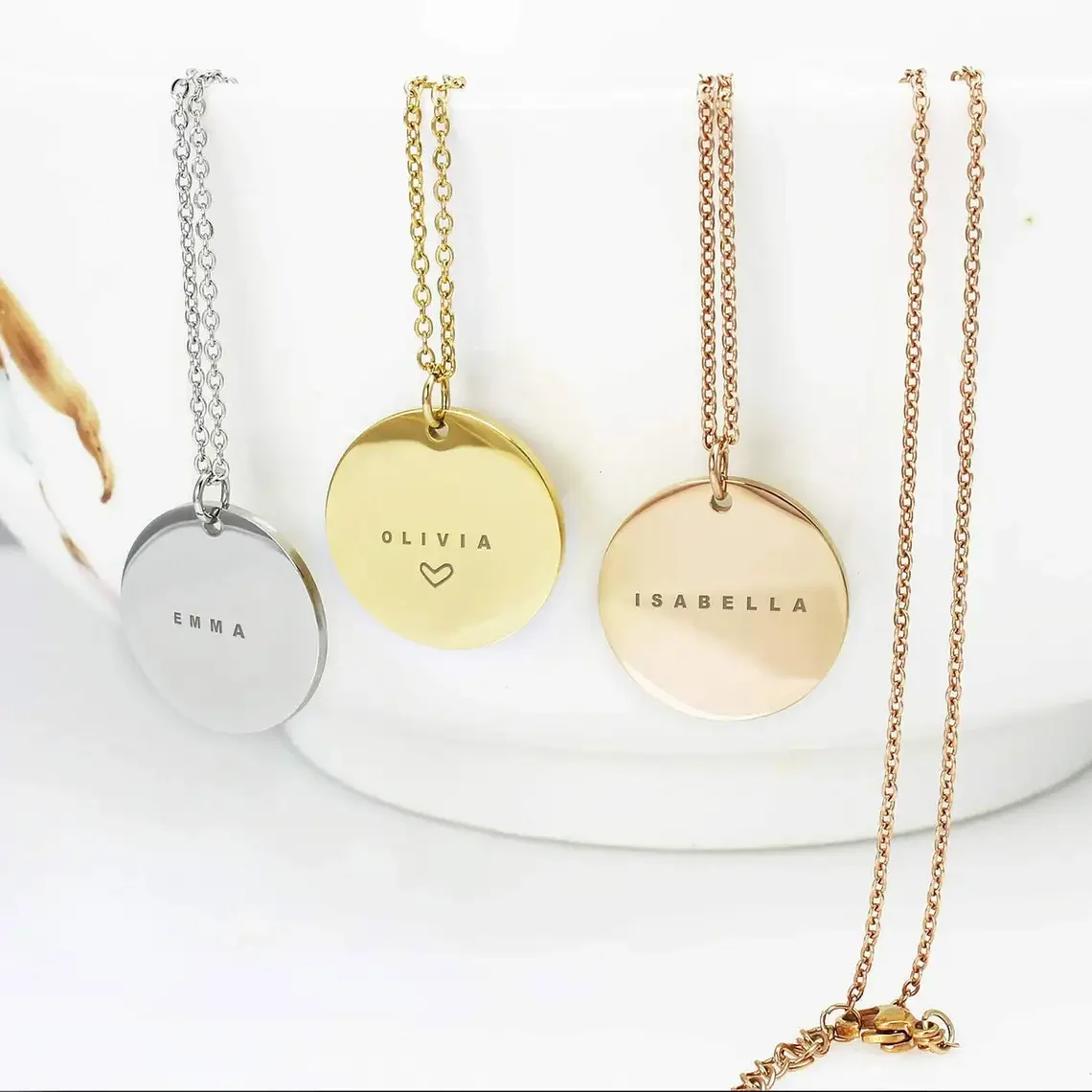 Custom Engraved Names Date Sta - огляд і ціна Birth Flower Necklace